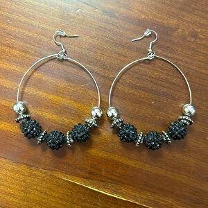 Sparkly Hoop Earrings